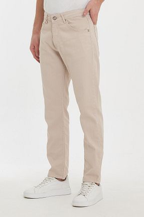 شلوار طوسی مردانه پنبه - الاستین DAMGA JEANS - کد 809098500