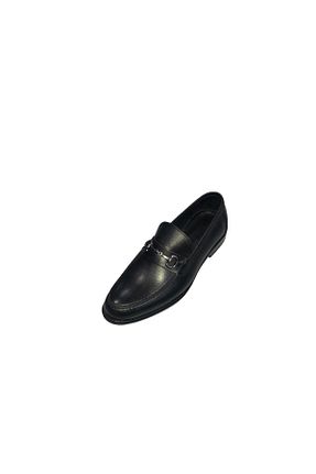کفش کلاسیک مشکی مردانه چرم خالص şık kundura - کد 364233318