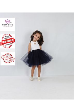 دامن سرمه ای بچه گانه ساده 2021 NSM LİFE quality of life - کد 854662701