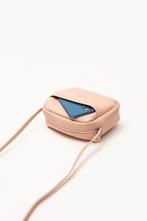 کیف دوشی صورتی زنانه چرم مصنوعی NBİBAGS - کد 807628545