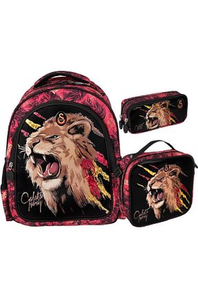 کیف مدرسه قهوه ای بچه گانه چرم مصنوعی Galatasaray - کد 854681465