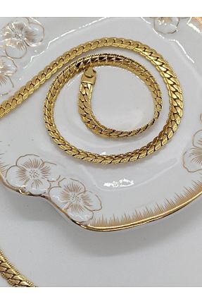 گردنبند استیل ( فولاد ) طلائی زنانه استیل (فولاد) magcompany - کد 825738884