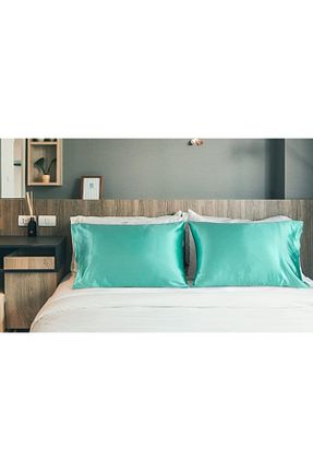 روکش بالش فیروزه ای ساتن pistore - کد 113071921