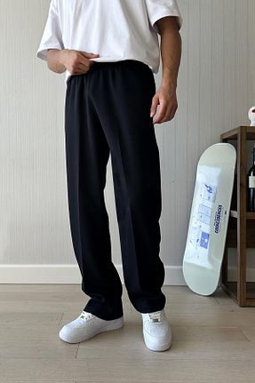 شلوار مشکی مردانه پارچه Flaw Wear - کد 854598518