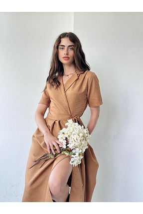 لباس قهوه ای زنانه بافتنی Retrobird - کد 853501055