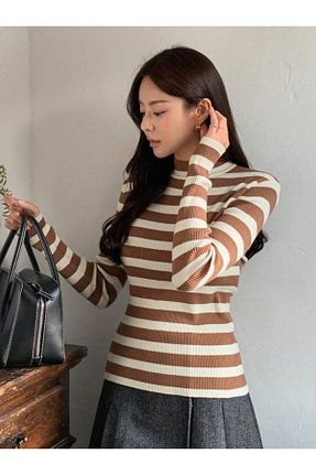 پلیور نارنجی زنانه Fitted Dier Moda - کد 854665948