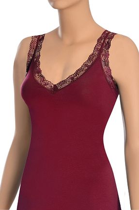رکابی زرشکی زنانه دانتل Öts - کد 786373684