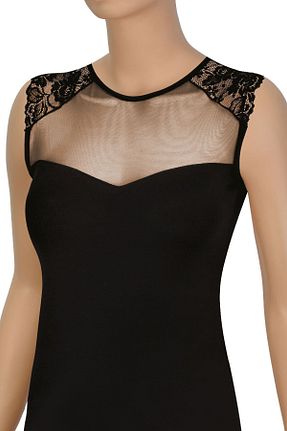 رکابی مشکی زنانه بدون آستین Öts - کد 805995586