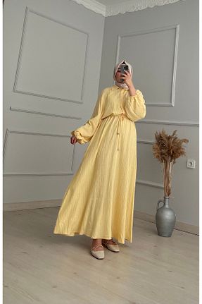 لباس زرد زنانه بافتنی QOFRE - کد 854551599