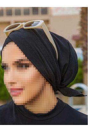 کلاه شنای حجاب مشکی زنانه AŞAR MODA TEKSTİL - کد 854681771