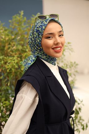 روسری سرمه ای %100 پنبه Silk Home - کد 854699536