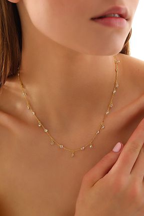 گردنبند نقره صورتی زنانه 925 عیار Queen Silver Jewelry - کد 849064992