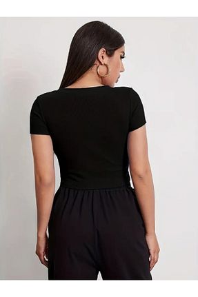 بلوز مشکی زنانه ساده Mayo Design - کد 854741074