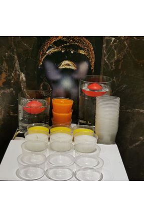 شمع نارنجی 21-30 iv candles - کد 854805435