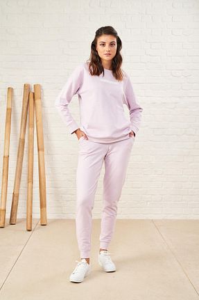 ست گرمکن بنفش زنانه پنبه ای Pjs Pijama - کد 148332569