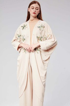 ست بالاتنه و پائین تنه بژ زنانه تریکو Hatun Atila - کد 854808205