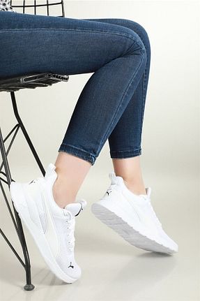 کفش اسنیکر سفید زنانه بند دار Puma - کد 451440508