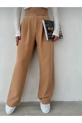 شلوار قهوه ای زنانه پلی استر LULU LOOK - کد 790005131