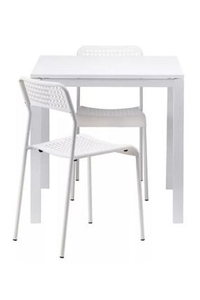 ست میز آشپزخانه سفید Suntalam IKEA - کد 206178851