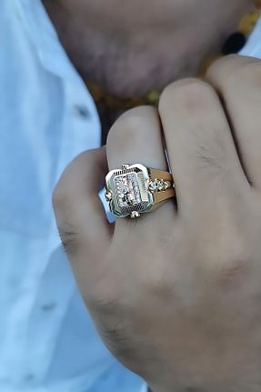 انگشتر طلا زرد مردانه 14 عیار Utku Kuyumculuk - کد 854861089