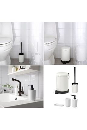 ست حمام سفید پلاستیک IKEA - کد 823012664
