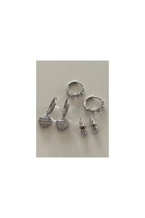 گوشواره جواهر متالیک زیرکن tones official - کد 641387731