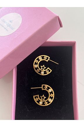 گوشواره جواهر طلائی زیرکن tones official - کد 640635685