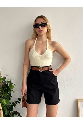 شلوارک و برمودا مشکی زنانه Relaxed Mitay - کد 824901282