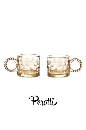 لیوان بژ شیشه Perotti - کد 738523859