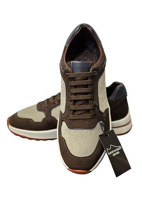 کفش پیاده روی بژ مردانه پارچه ای AristocratShoes - کد 839320009