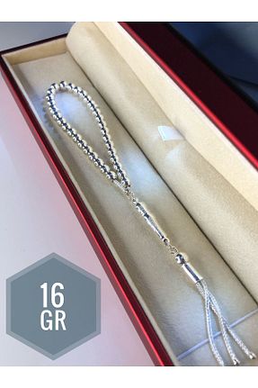 تسبیح سفید روکش نقره vogutima - کد 740333321