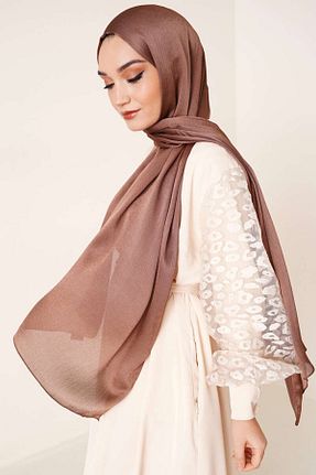 شال قهوه ای زنانه شیفون Octopus - کد 728880195