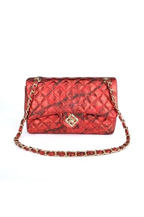 کیف دستی قرمز زنانه سایز متوسط Lamberti - کد 475654834