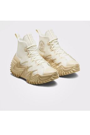 کفش اسنیکر بژ زنانه بند دار Converse - کد 801979891