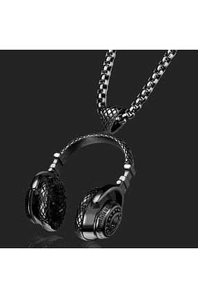 گردنبند استیل ( فولاد ) مشکی زنانه فلزی Bozhi - کد 854977651