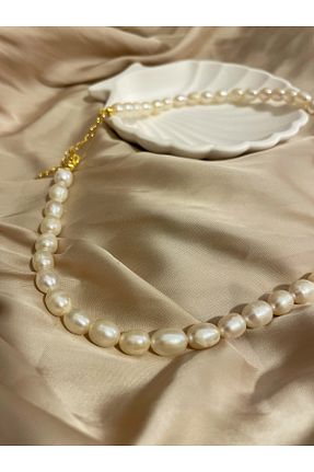 گردنبند مروارید سفید مروارید فرهنگی Nour Co - کد 854976222