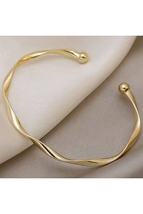 دستبند جواهر طلائی زنانه روکش طلا M SMİLE - کد 854977540