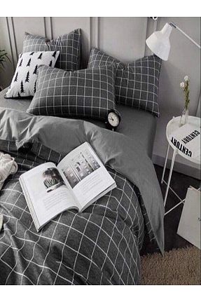 روتختی تک نفره طوسی پنبه ای uykulife home collection - کد 854995222
