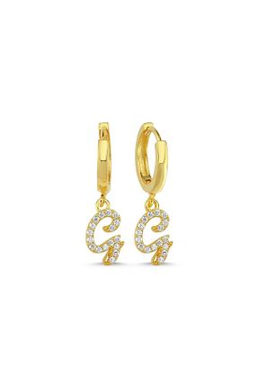 گوشواره نقره خاکی زنانه 925 عیار Genel Markalar - کد 110410526