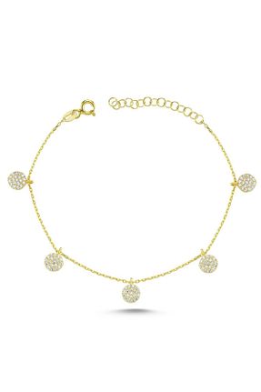 دستبند نقره سفید زنانه 925 عیار Bulvardi - کد 66085055