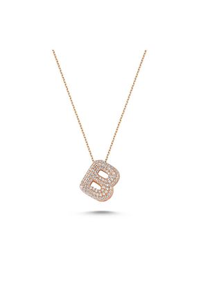 گردنبند نقره خاکی زنانه 925 عیار Bulvardi - کد 66596969