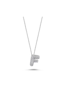 گردنبند نقره خاکی زنانه 925 عیار Bulvardi - کد 66596035