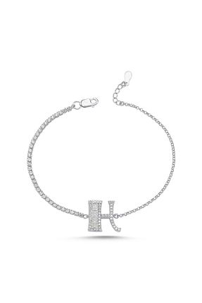 دستبند نقره خاکی زنانه 925 عیار Bulvardi - کد 220017096