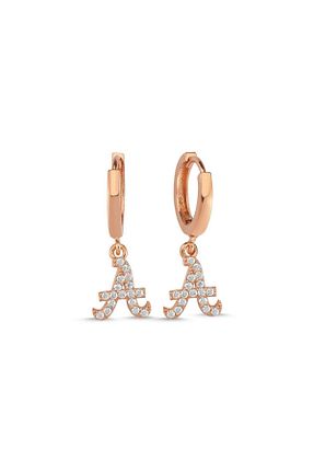 گوشواره نقره خاکی زنانه 925 عیار Genel Markalar - کد 110409866