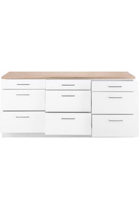 کابینت های آماده آشپزخانه قهوه ای Suntalam Tdesigno - کد 802042091