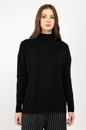 پلیور مشکی زنانه رگولار On Fashion - کد 855085421