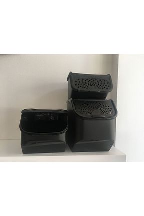 ظرف نگهداری مشکی پلاستیک Tupperware - کد 700960726