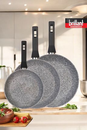 ماهیتابه طوسی زیره نچسب Brillant - کد 854893880