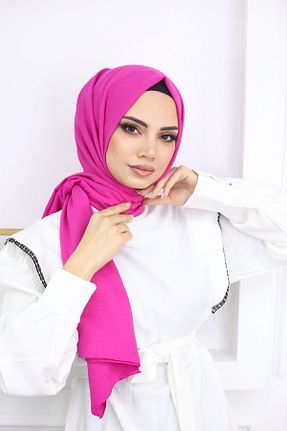 شال صورتی زنانه پنبه ای feronis - کد 744333918