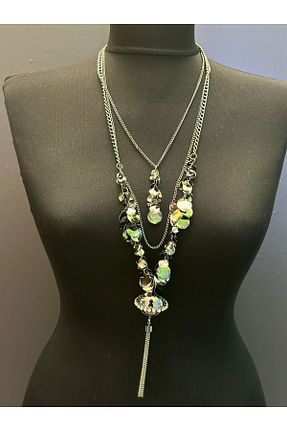 گردنبند جواهر طوسی زنانه سنگ Gönülden Tasarım - کد 854841142